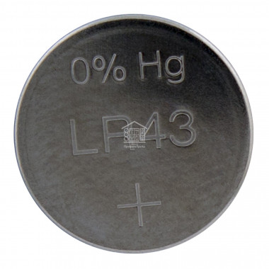 Алкалиновые пуговичные батарейки GP 186FRA-2C10 (LR43, V12GA) - 10 шт., каждая в своем отрывном блистере
