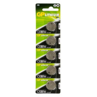 Литиевые дисковые батарейки GP Lithium  CR1616 - 5 шт.. каждая в своем отрывном блистере /100/2000