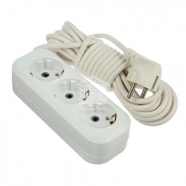 Удлинитель "SPARK LUX" "3м" (3 розетки + пласт.держатель)/12/48шт