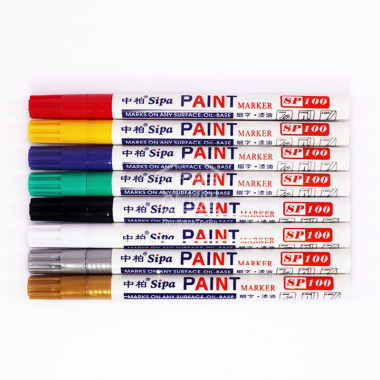 Маркер строительный "PAINT-MARKER" (желтый) /12шт